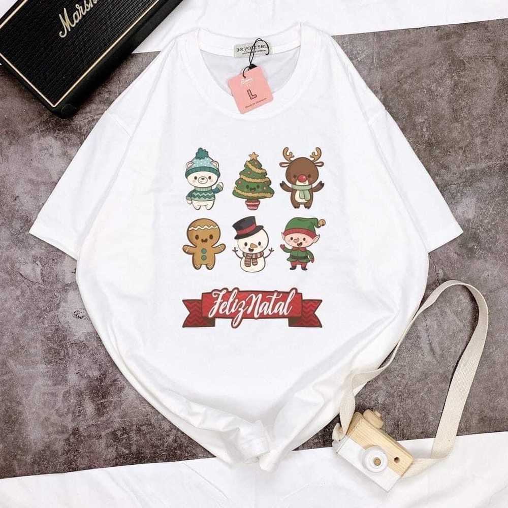 Cute White Xmas Unisex T-shirt